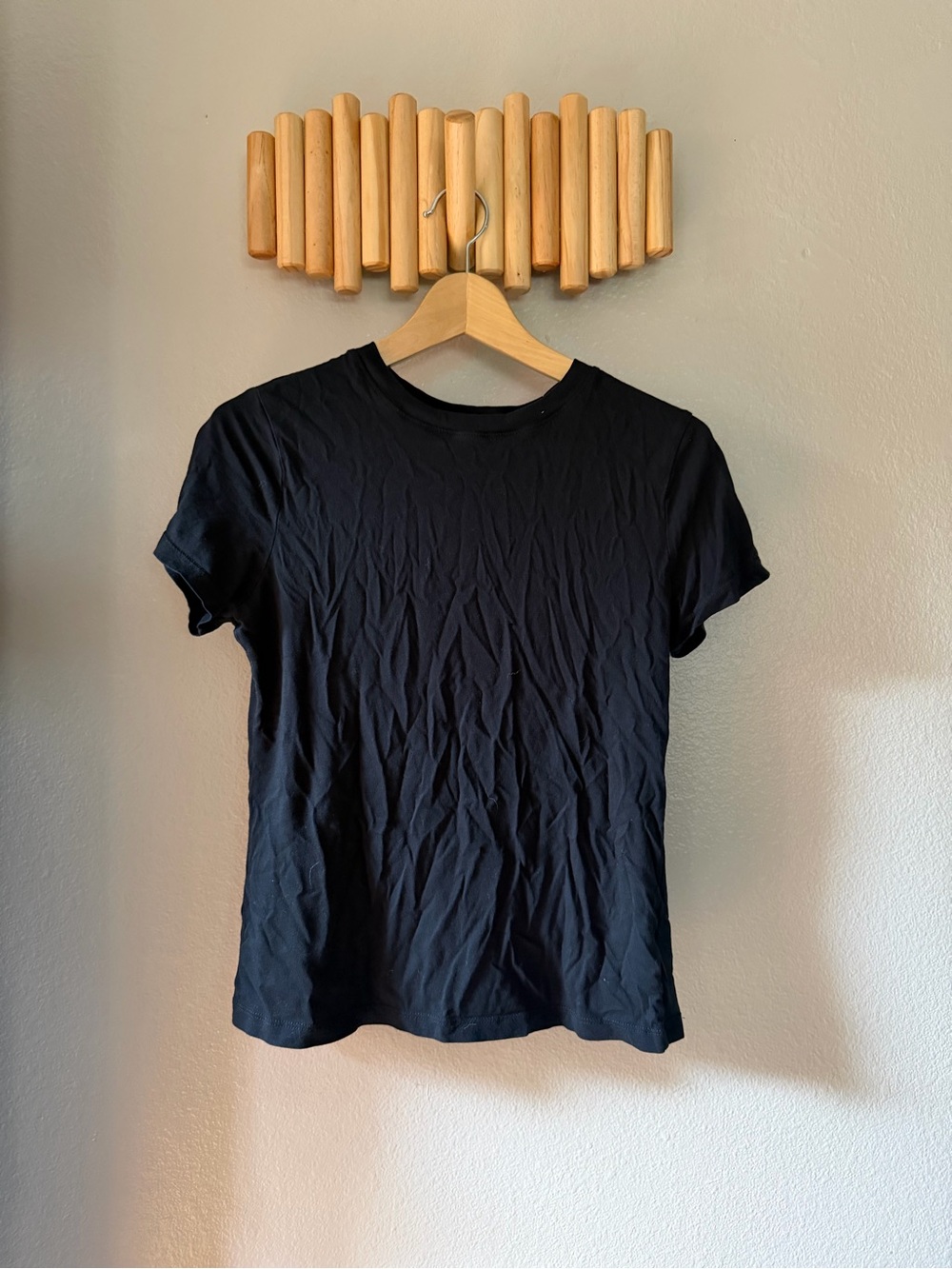 a new day Black Short-Sleeve Crewneck Tee